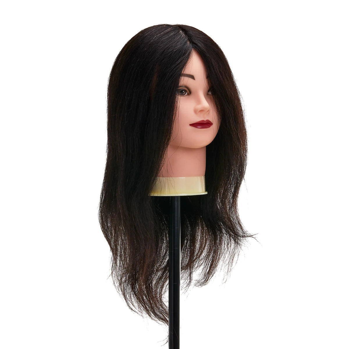 Head for hairdressers training Gabbiano WZ1 natural hair, color 1H, length 16"