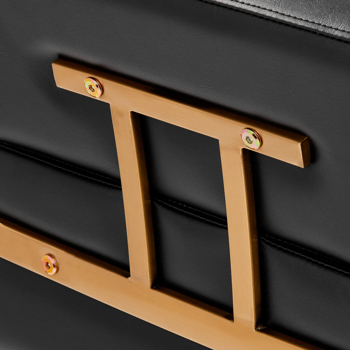 Hairdressing chair Gabbiano Porto, gold-black