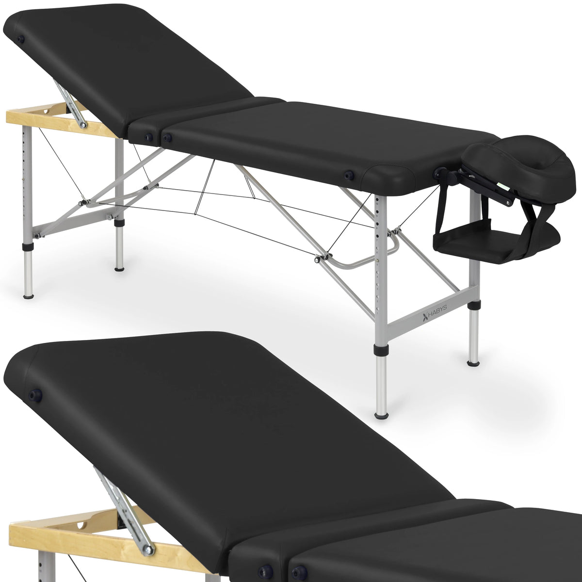 Masszázságy Aero Plus Alu 60 Vinyl Flex K015, fekete