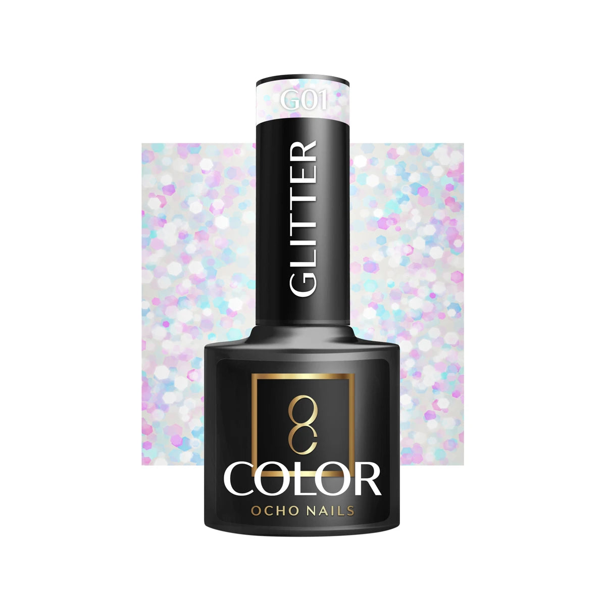 OCHO Gel polish G01 Glitter, 5 g