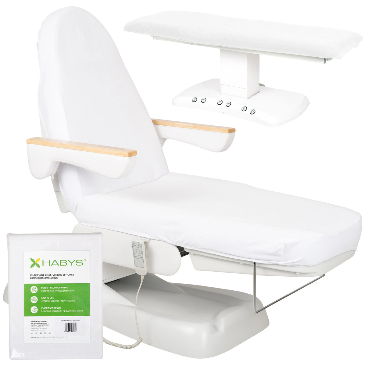 Hoitopöydän suoja, 70 × 190 cm, valkoinen