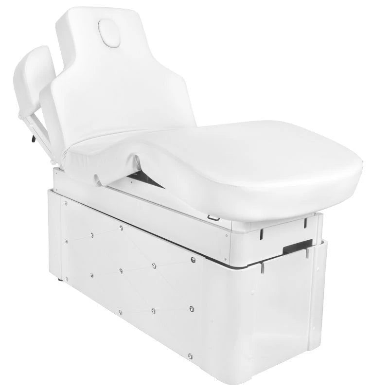 Косметическая кушетка, AZZURRO KRYSTAL 370-3, 4 мотора, белая, с подогревом