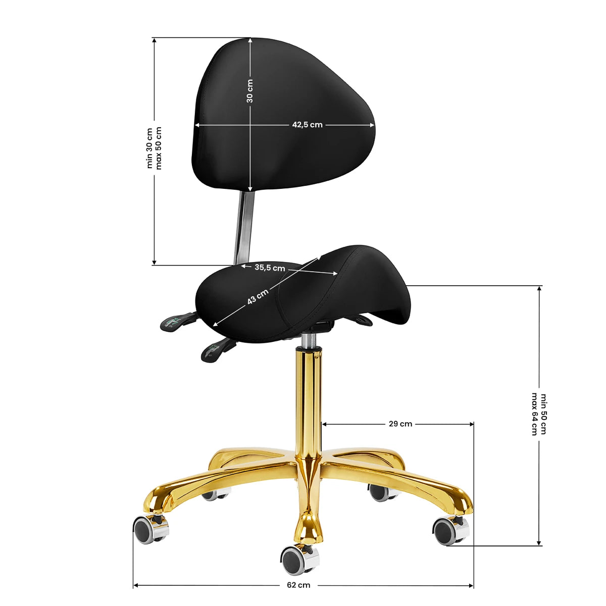 Master Chair Giovanni 1004 Gold Black