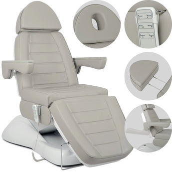Косметологическое кресло Leo PRO 4 Comfy Base, 3 мотора, 522 Серое