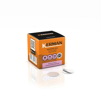 Kerman Vahetusfailid pediküüri kettale M, pehmed, 80 grit (50 tk)