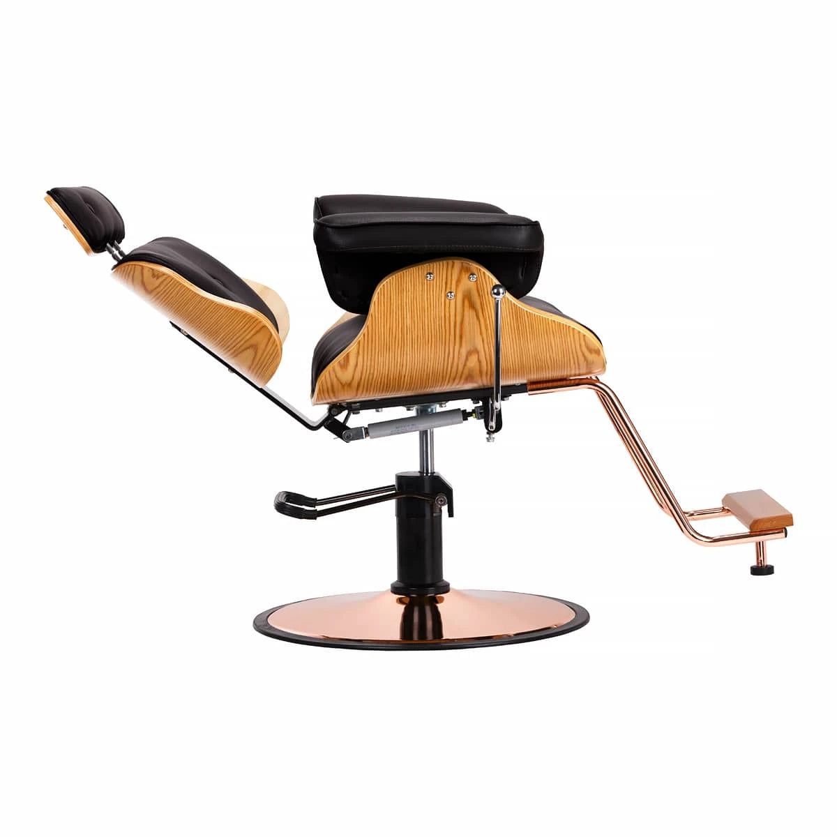 Hairdressing chair Gabbiano Florence with an adjustable black headrest