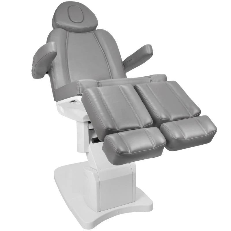Fauteuil de pédicure Azzurro 708AS PEDI, 3 moteurs, gris