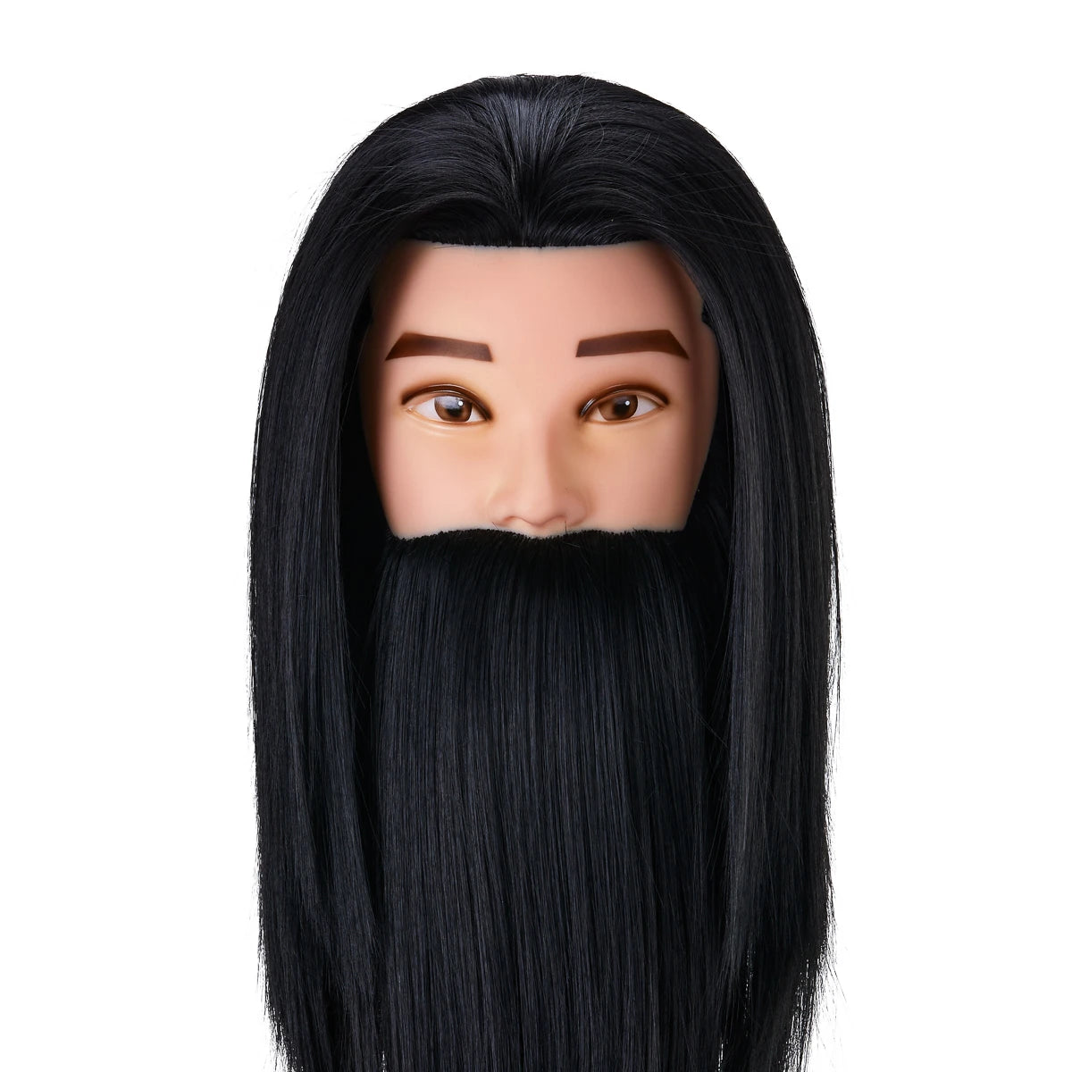 Gabbiano WZ4 beard training head made of artificial hair, color 1H, length 8"+6"