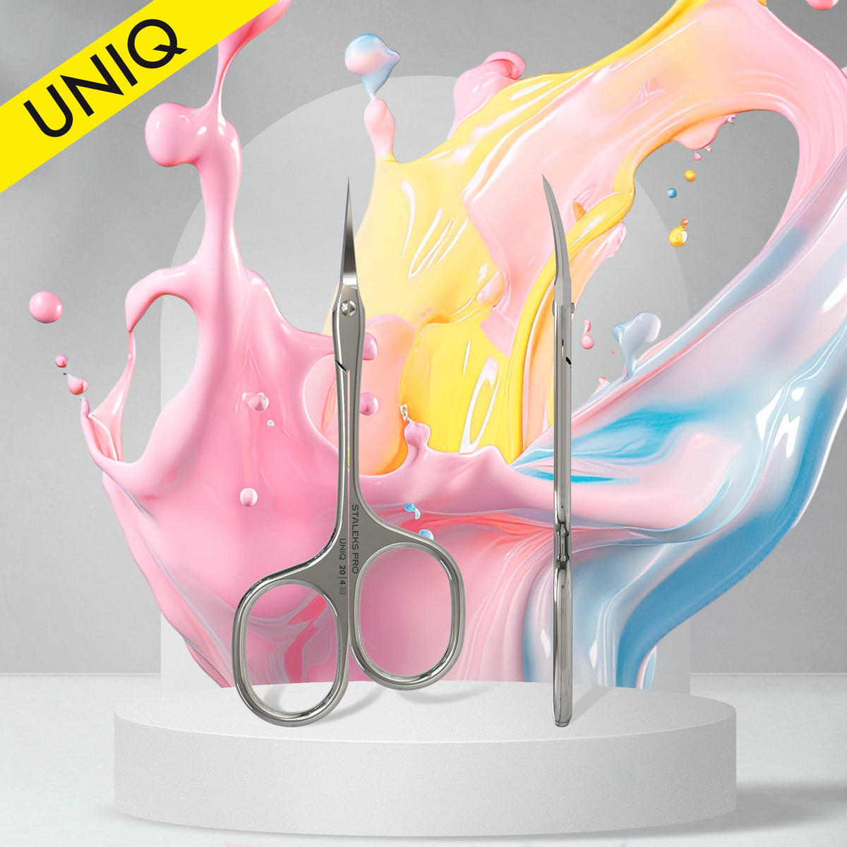 STALEKS UNIQ 20 TYPE 4 Asymmetric Professional cuticle scissors