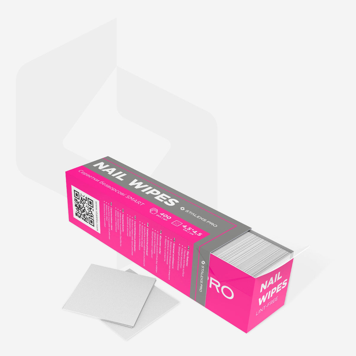 Lint-free wipes Staleks, 400pcs (WS-400)