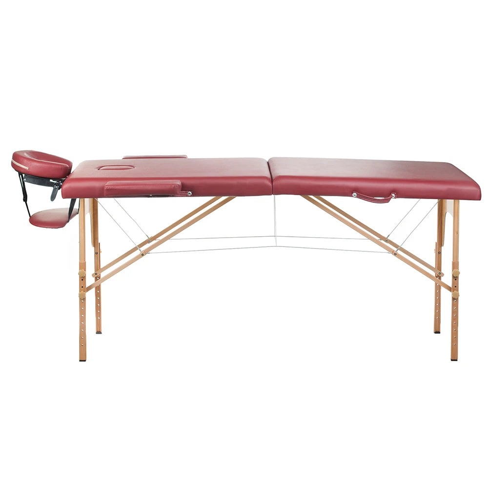 Sammenklappelig massagebrikse COMFORT 10, bordeaux