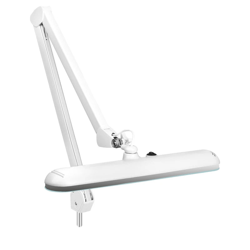 Elegante LED darbnīcas lampa 801-S, ar statīvu, balta