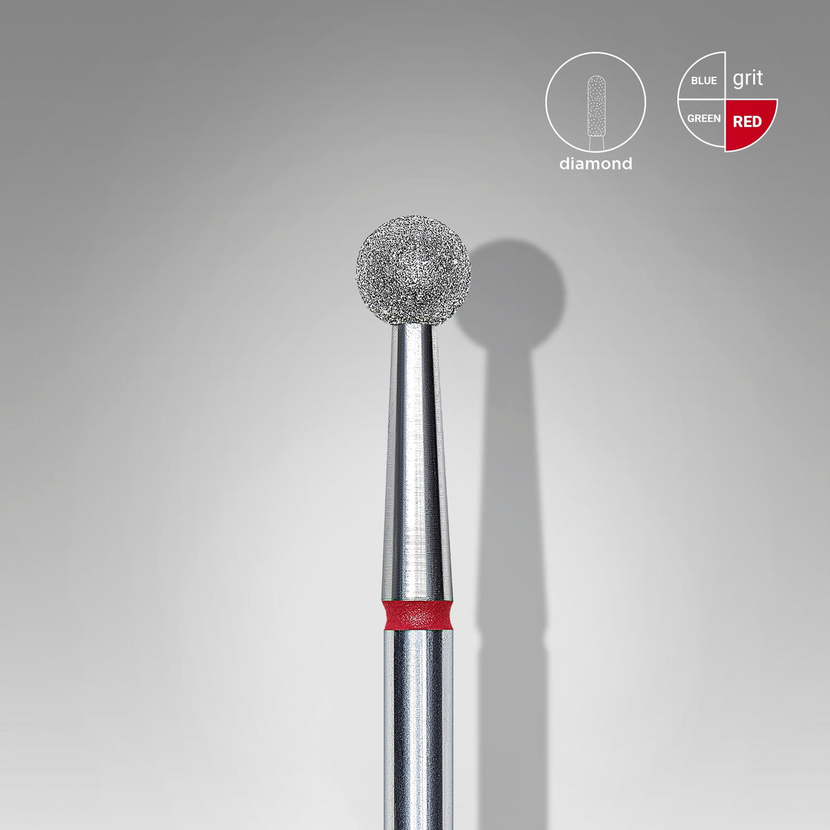 Dimanta frēzes uzgalis LODE sarkans EXPERT, diametrs 4 mm