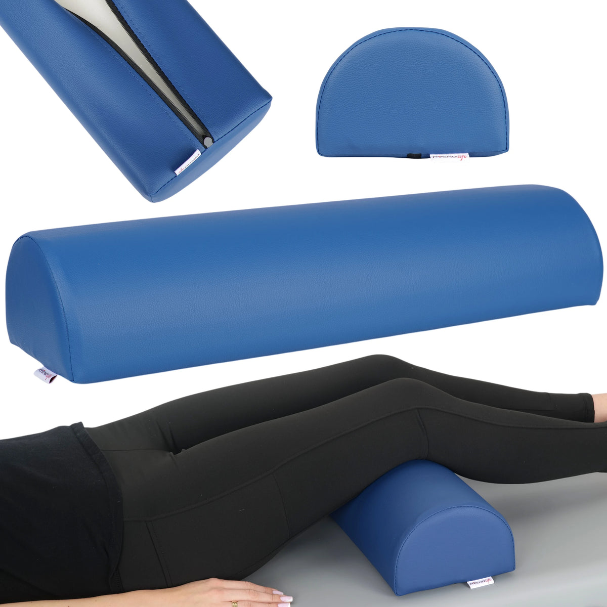 Semi Round Bolster 60x18x12 - K512 blue