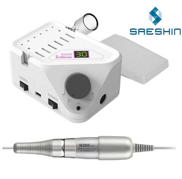 Saeshin Brillian b350d/h300 Manicure Nail drill (Silver)