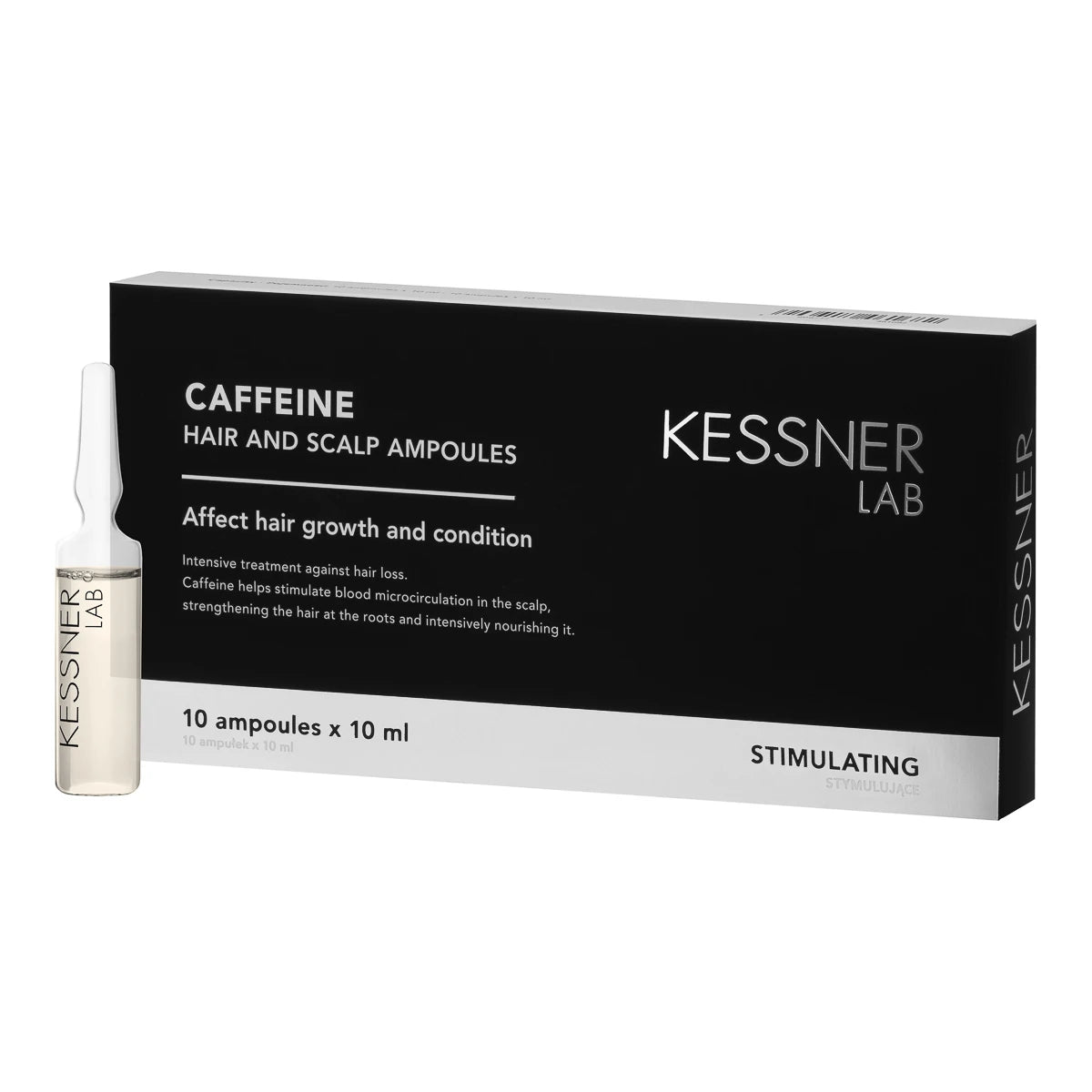 KESSNER LAB Koffein ampulla fejbőrre és hajra, 10 x 10 ml