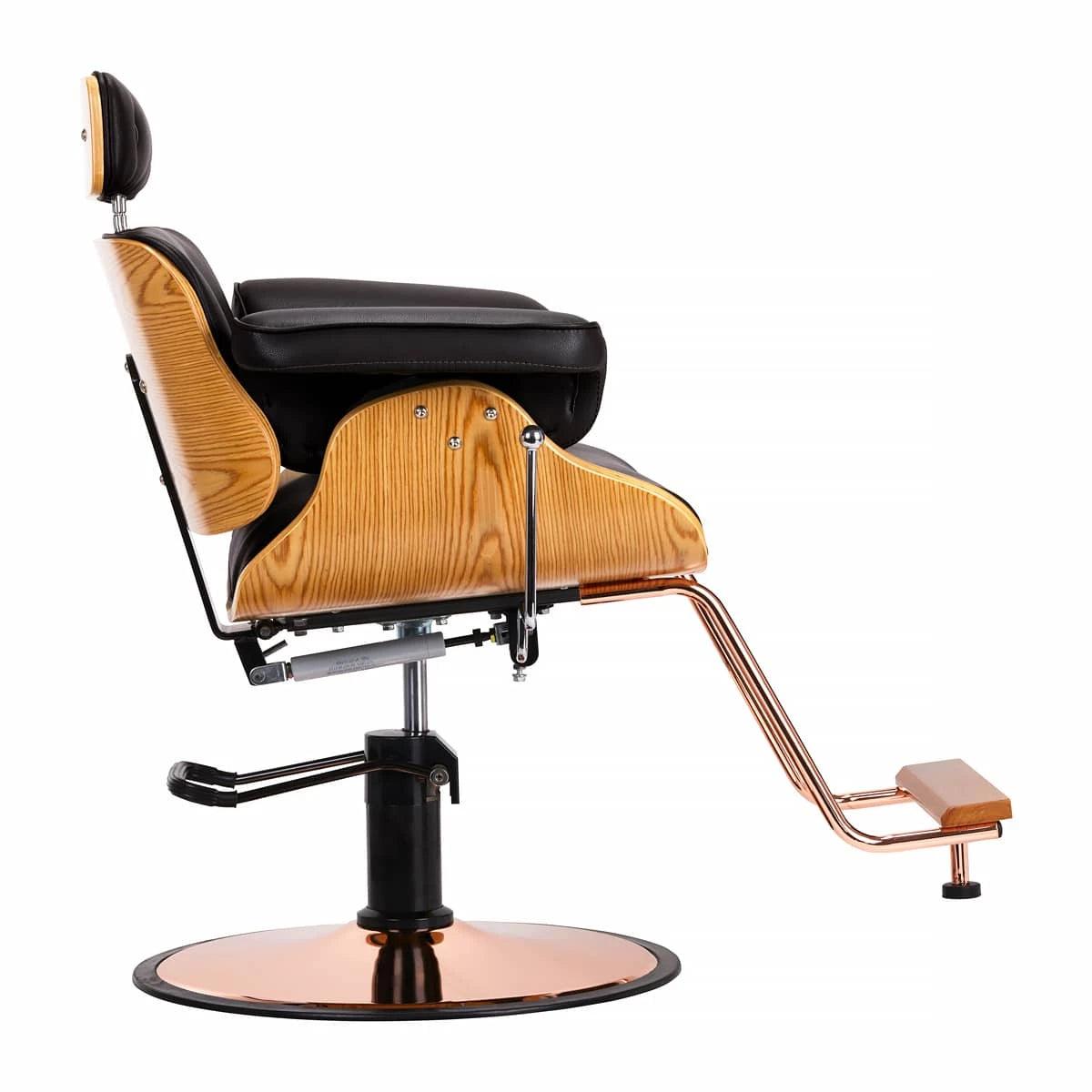 Hairdressing chair Gabbiano Florence with an adjustable black headrest