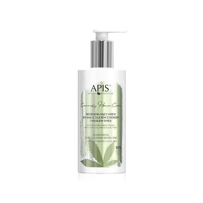 Apis Regenerierende Handcreme mit Hanföl und Sheabutter, 300 ml