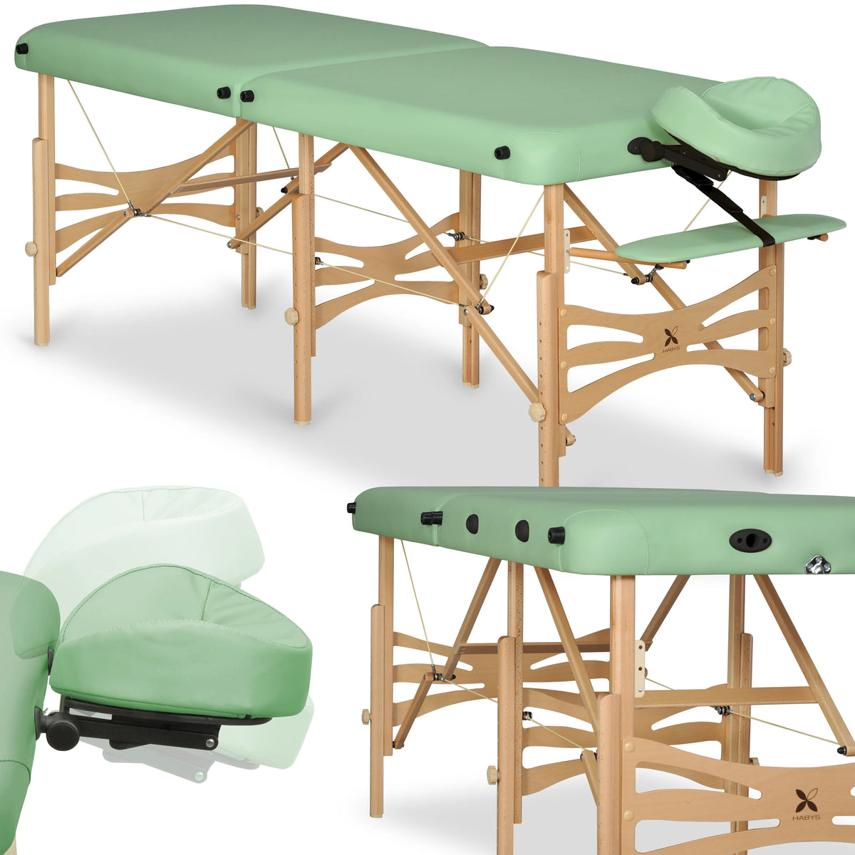 Table de massage Alba 70 Vinyle Flex K022 Vert
