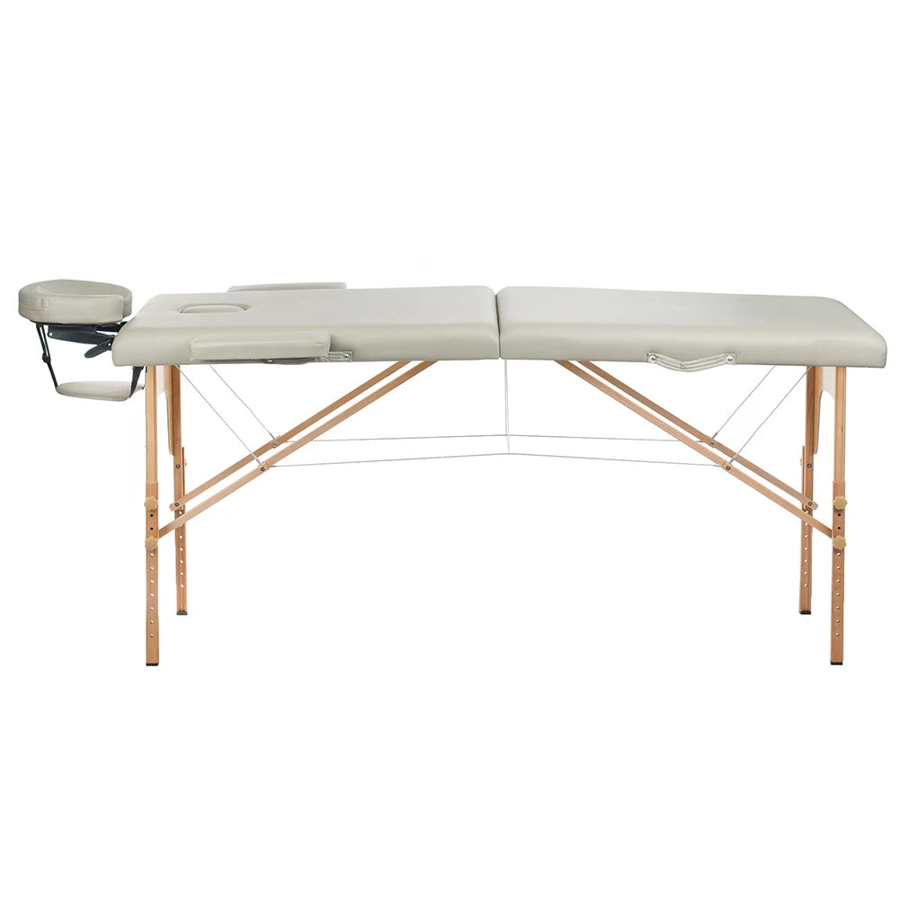 Folding massage table COMFORT 10, grey