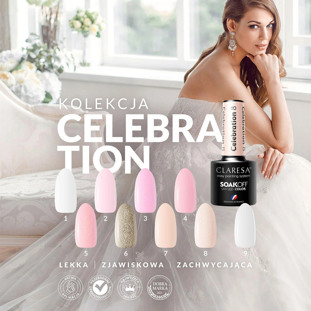 Hybrid nail polish CELEBRATION 8 -5g