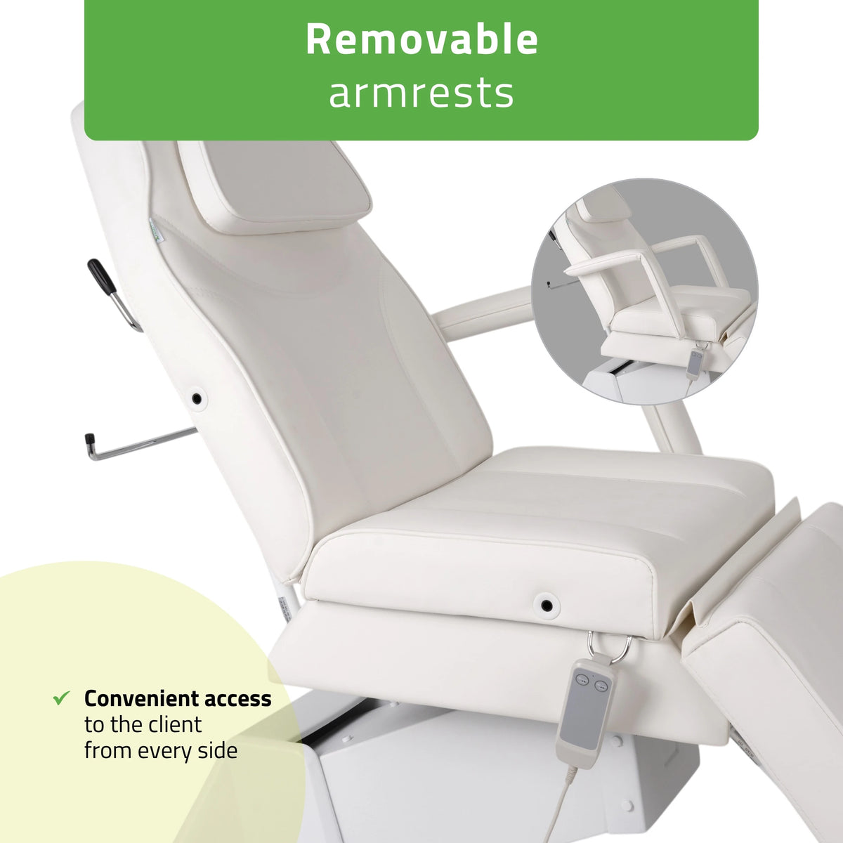 Electric beauty chair Laris Touch Core k301 white
