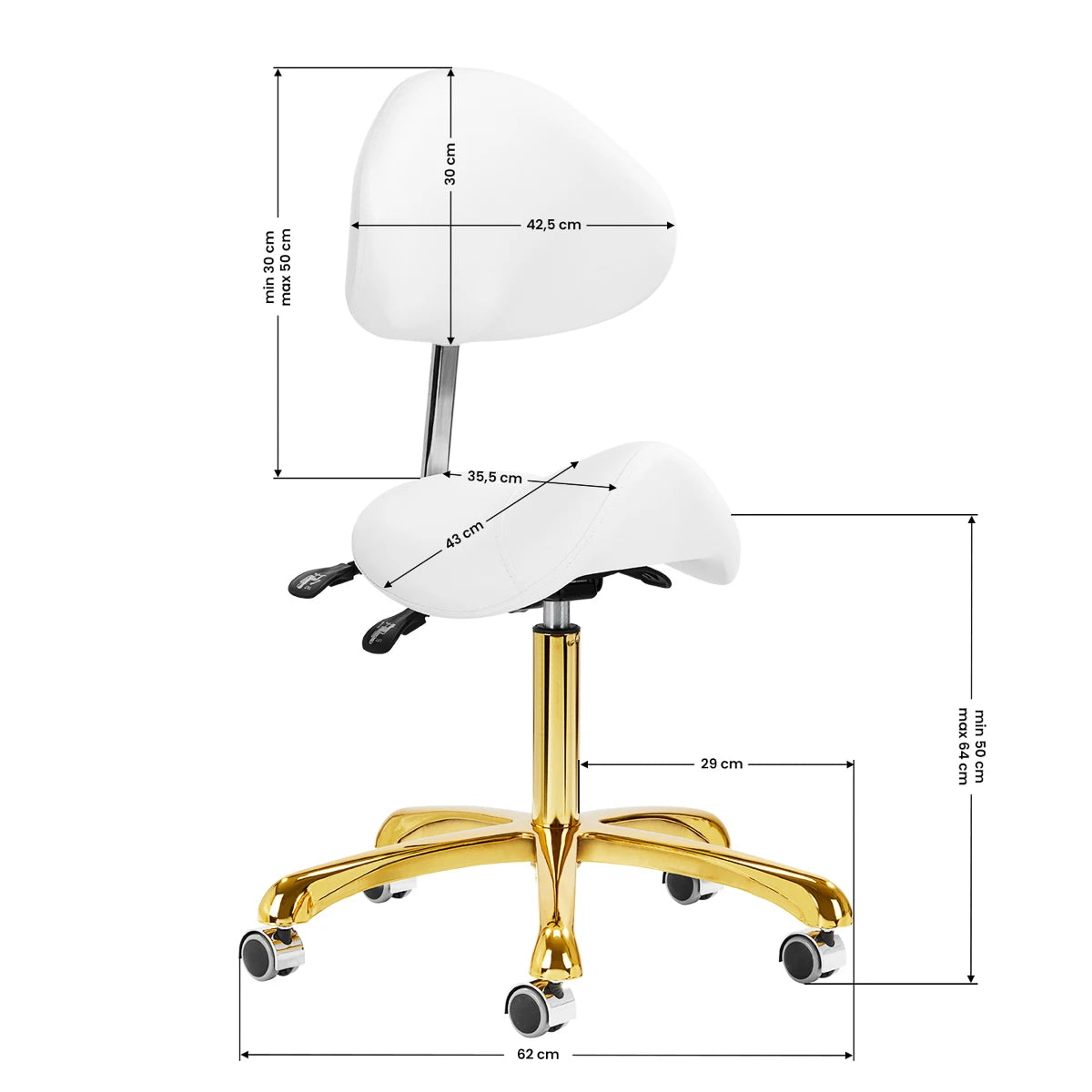 Master Chair Giovanni 1004 Gold-White