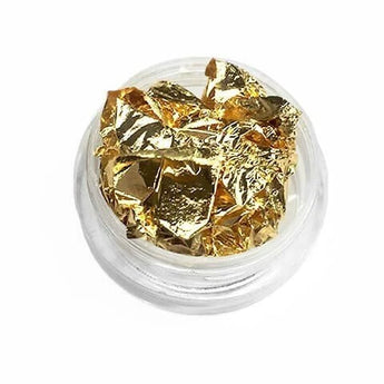 Blødt foliedesign til negle, guld