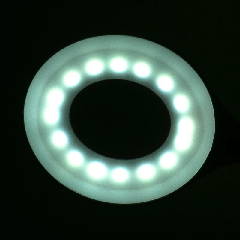 Ring led lamp snake on the desk white