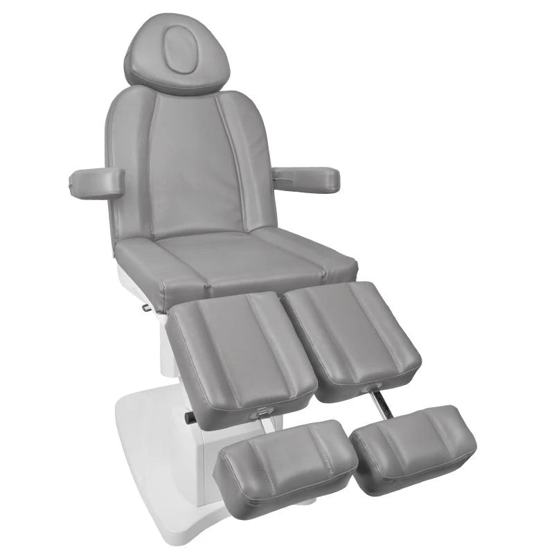 Fauteuil de pédicure Azzurro 708AS PEDI, 3 moteurs, gris
