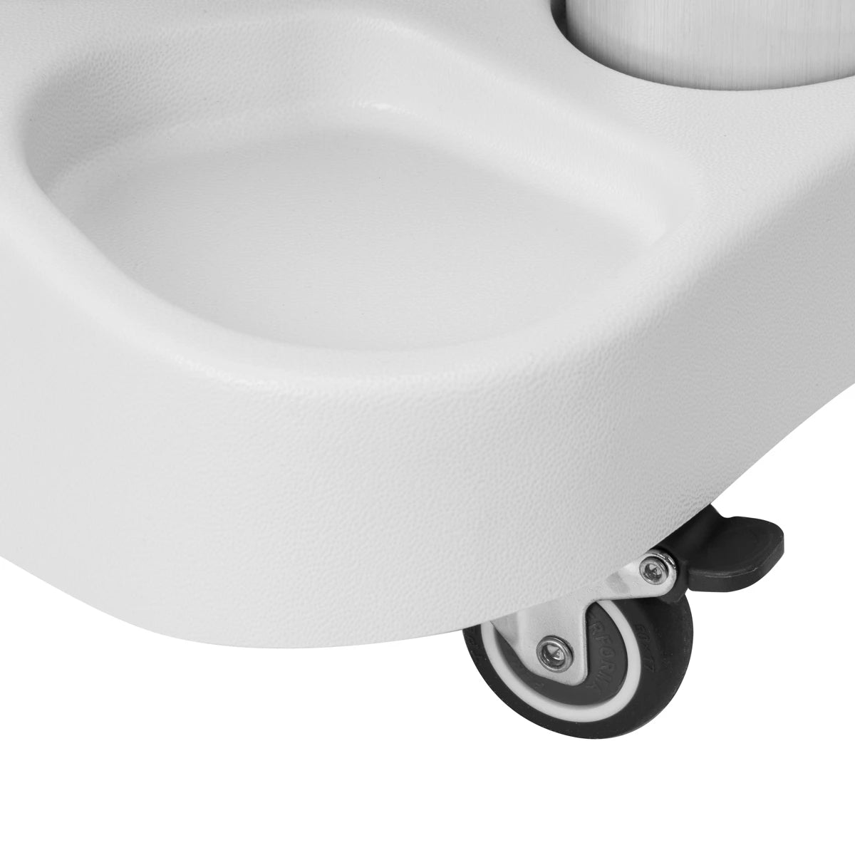 Azzurro Bac à shampoing avec masseur et chariot blanc