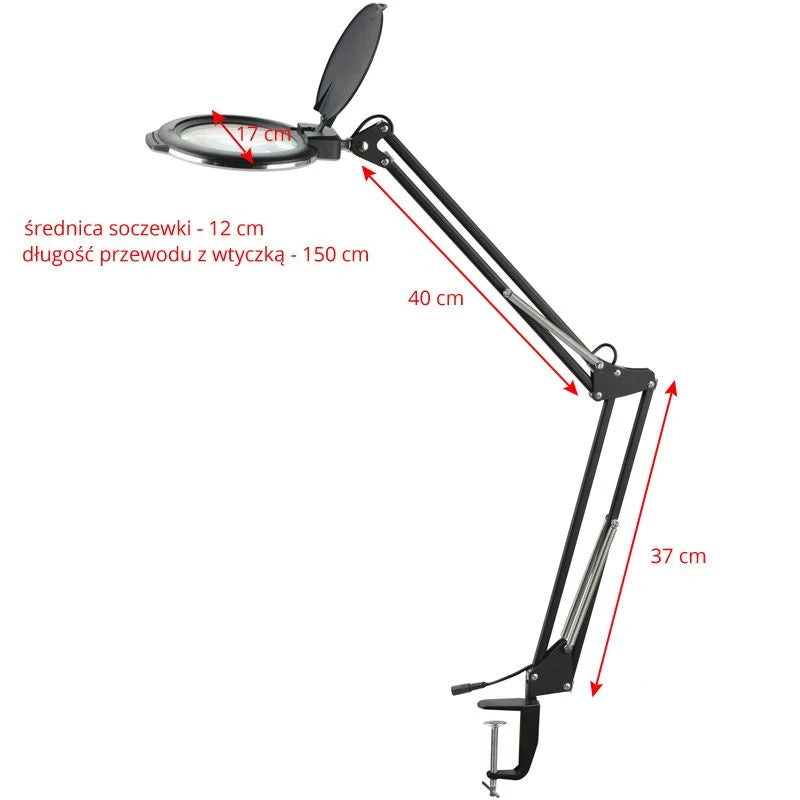 LED magnifying lamp moonlight 8012/5 "black for the table top