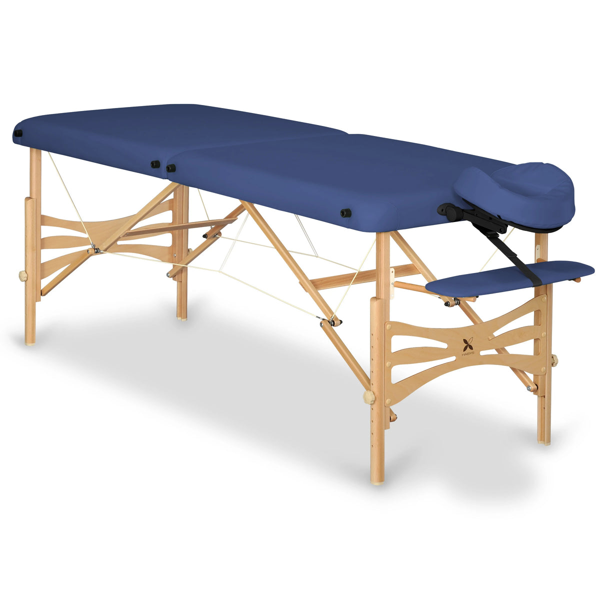 Massage Table Panda Light Wood 70 Vinyl Flex K012 Navy Blue