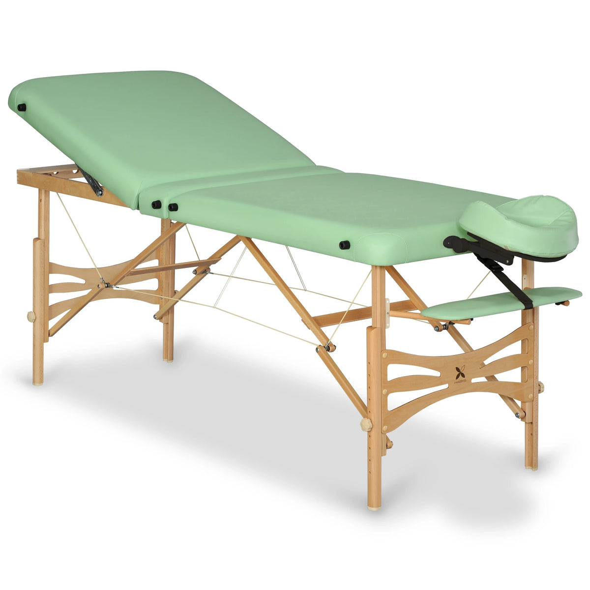 Table de massage Panda Plus Bois Clair 70 Vinyle Flex K022 Vert