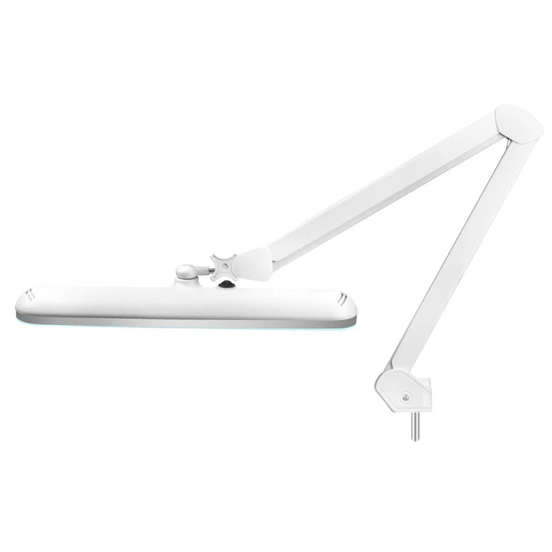 Elegante LED darbnīcas lampa 801-S, ar statīvu, balta