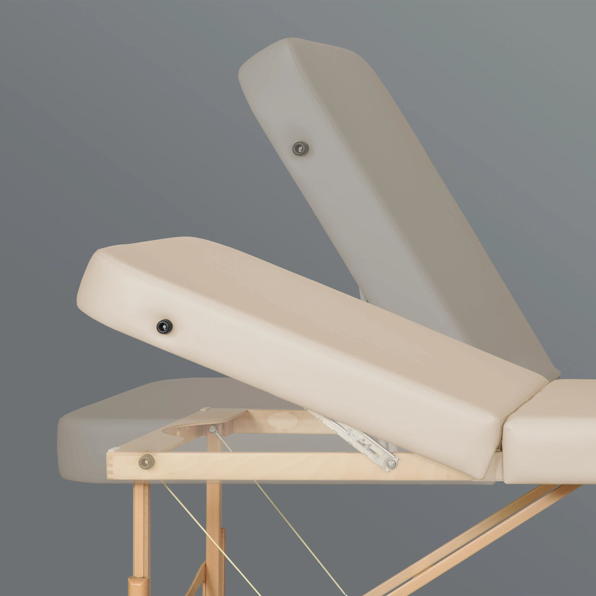 Massage Table Gallo Plus Light Wood 76 Vinyl Flex K033 Beige