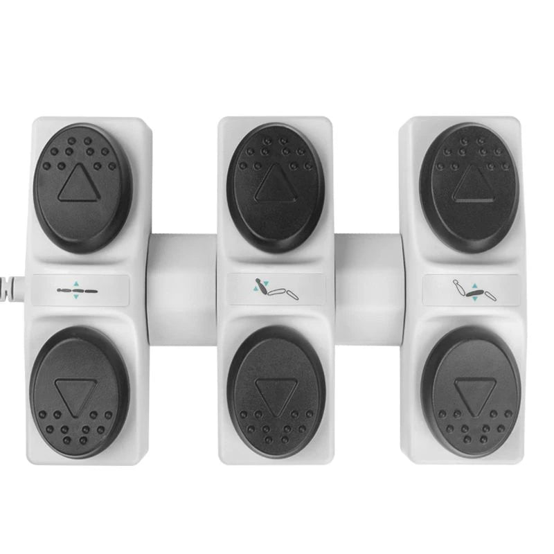 Commande au pied pour siège Azzurro 3 moteurs