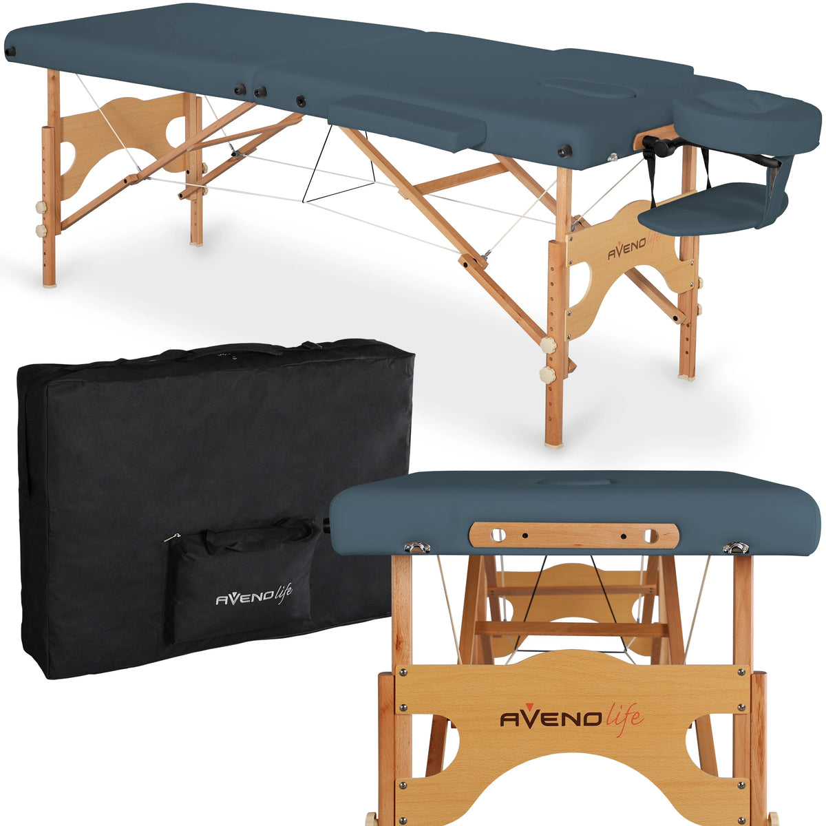 Massage Table Aura Matt Touch K102 Blue