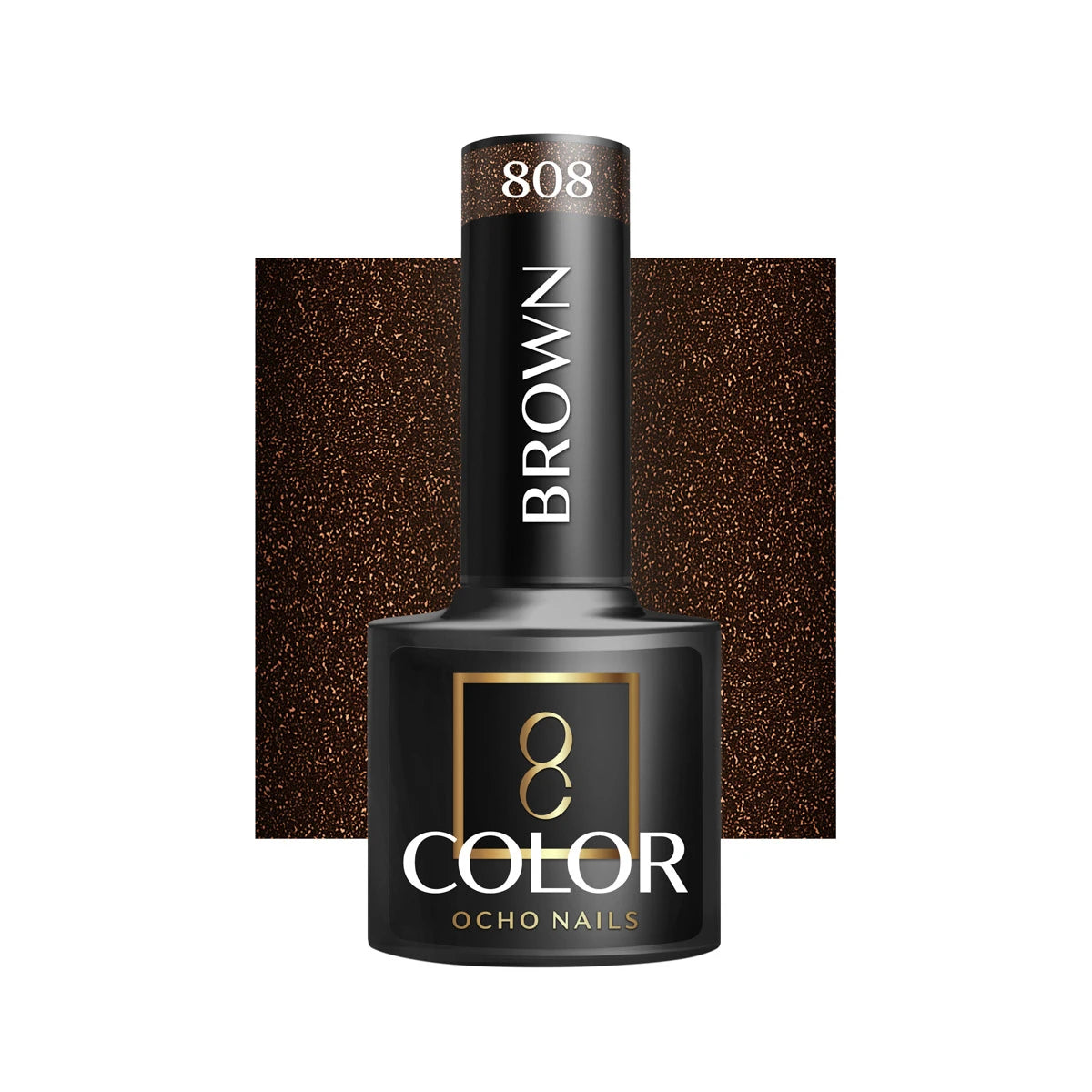 OCHO NAILS Gēla nagu laka Brown 808, 5 g