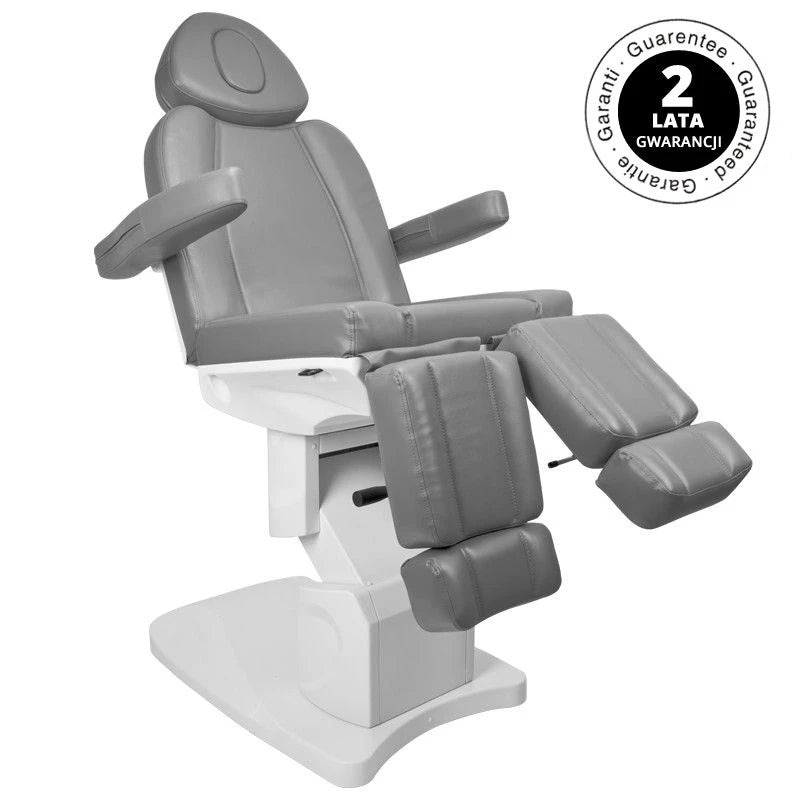 Fauteuil de pédicure Azzurro 708AS PEDI, 3 moteurs, gris