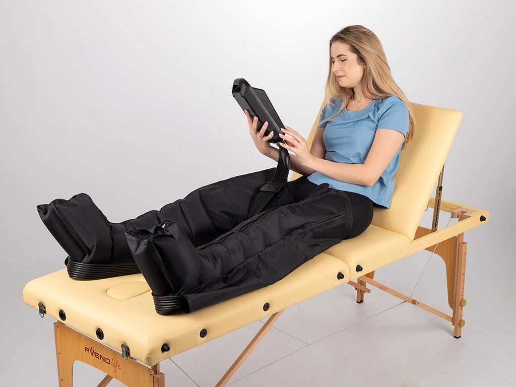 Pro-8 device for lymphatic drainage and pressotherapy, 8-chamber, with heating