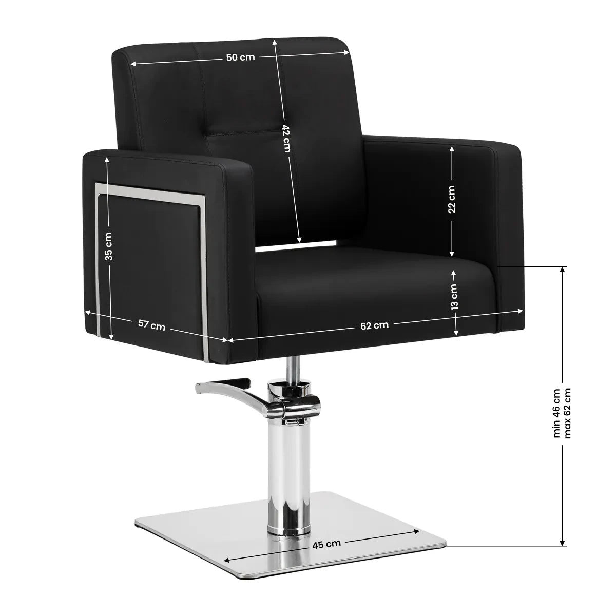 Hairdressing chair GABBIANO Bergamo Black