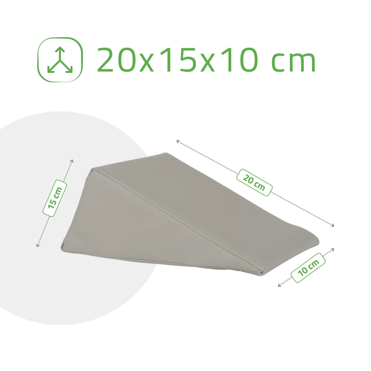 Ķīļveida rullis 20x15x10 K522, pelēks
