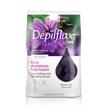 Depilflax 100 Elastīgs epilācijas vasks Malva 5AB, 1000 g