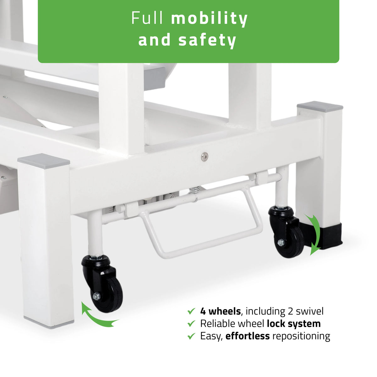 Fortis 5 ERGO treatment table, electric height adjustment with hand remote control, ERGO cushion, k729 light gray