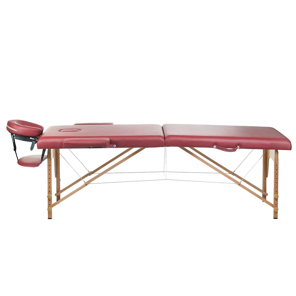 Sammenklappelig massagebrikse COMFORT 10, bordeaux