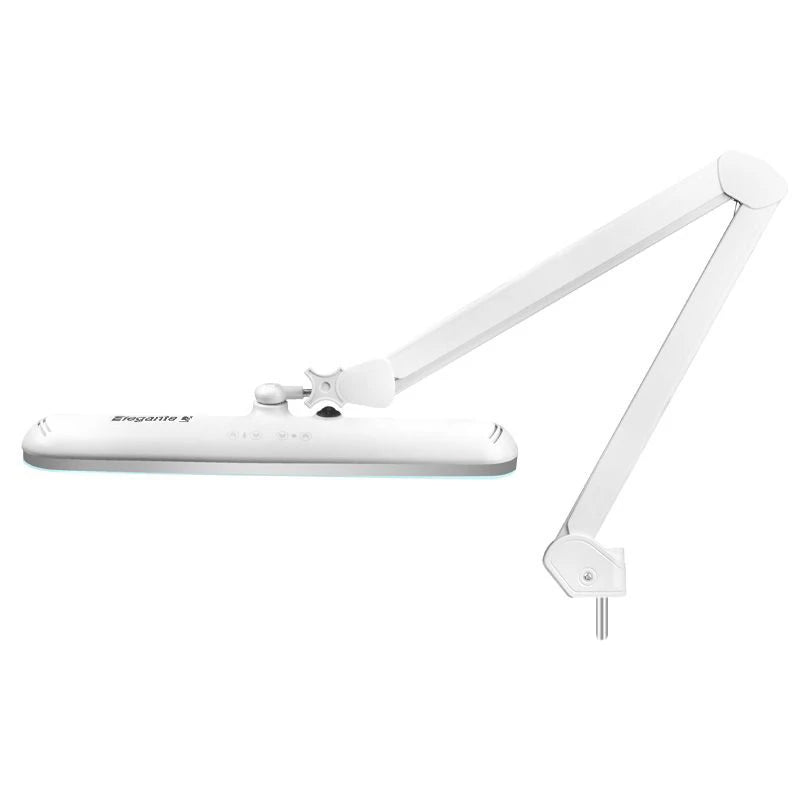 Elegante Darba lampa LED 801-TL, ar regulējamu apgaismojuma intensitāti un krāsu temperatūru, balta