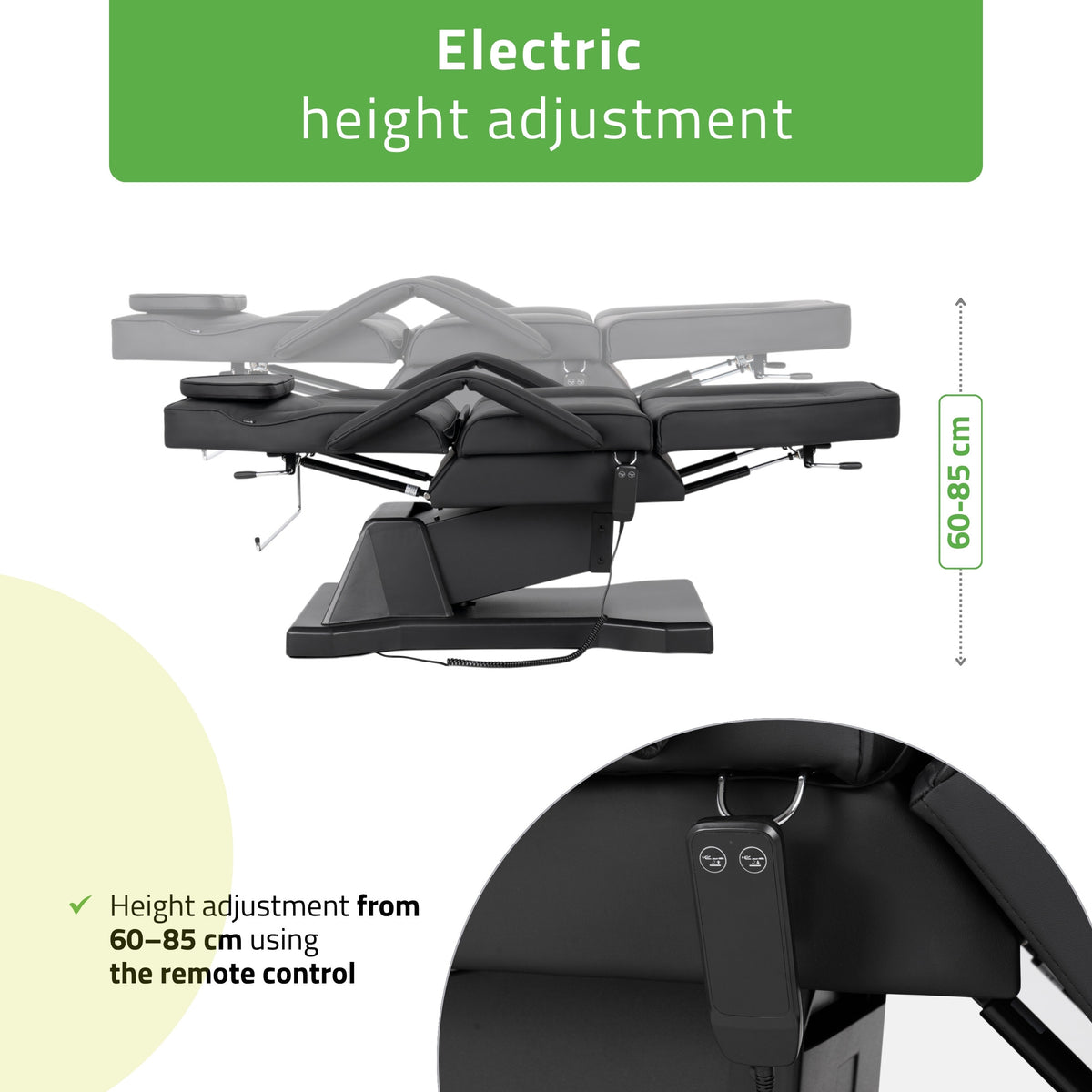 Electric beauty chair Laris Touch Core k315 black