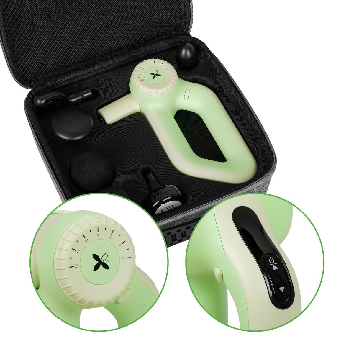HABYS Pro Therapy Go Green Electric Massager — compact massage gun