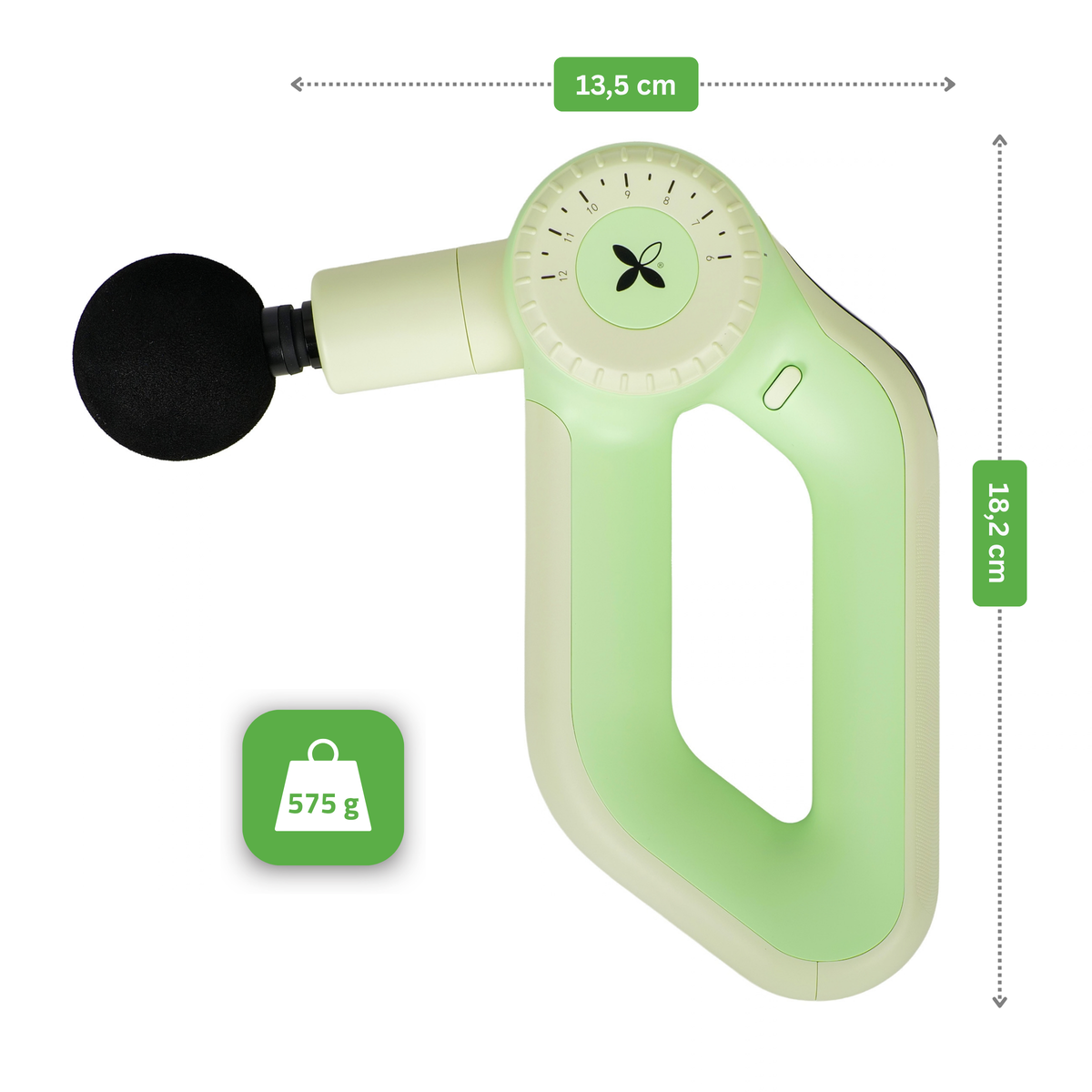 HABYS Pro Therapy Go Green Electric Massager — compact massage gun